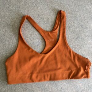 Girlfriend Collective Lola V-Neck Bra in Spice